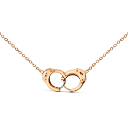 Handcuff Necklace Rose Gold 13 Inches 1.5mm MARIA TASH
