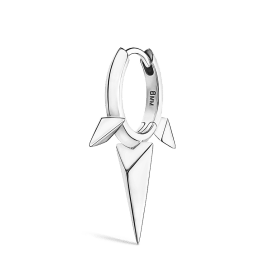 maria☆ Diamond Star Eternity Hoop Earring White Gold 8mm | MARIA TASH
