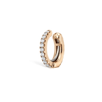 Diamond Eternity Tash Cuff Earring Rose Gold 6.5mm
