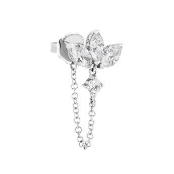 Diamond Lotus Dangle Chain Wrap