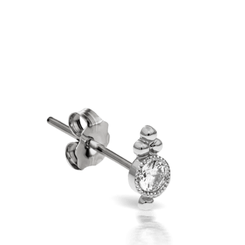 Diamond Four Ball Trinity Stud Earring