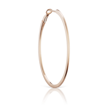 Flat Hoop Earring Rose Gold 38mm