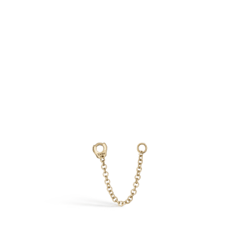 Single Chain Connecting Charm Yellow Gold 22 mm
