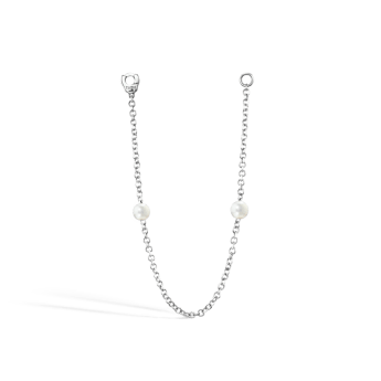Double Pearl Chain Connecting Charm