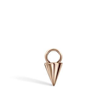 Small Spike Charm Rose Gold