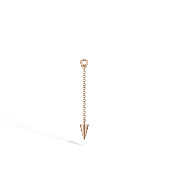 Pendulum Charm with Short Spike Rose Gold 20 mm