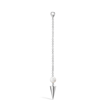 Pearl and Long Spike Pendulum Charm