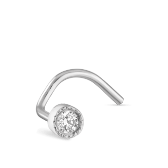 Diamond Scalloped Set Nostril Screw