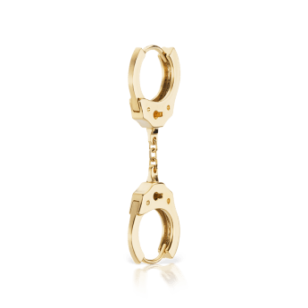 Handcuff Hoop Earring with Short Chain