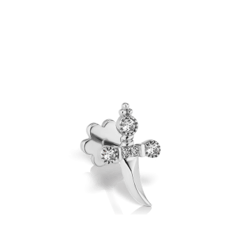 Diamond Trinity Hilt Dagger Threaded Stud