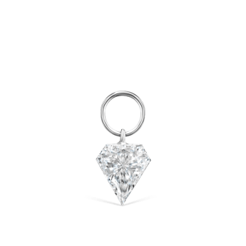 Invisible Set Diamond Silhouette Charm