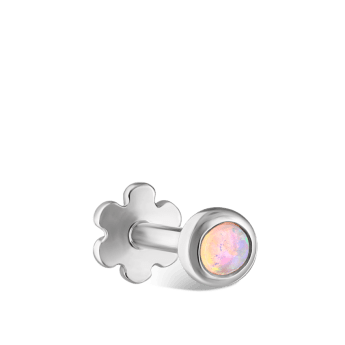 Opal Threaded Stud Earring