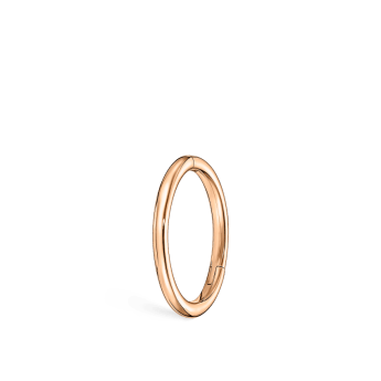 Plain Gold Hoop Earring Rose Gold 8mm 18 Gauge = 1.02mm