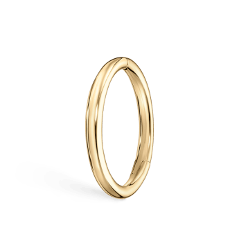 Plain Gold Hoop Earring Yellow Gold 11mm 14 Gauge = 1.6mm