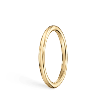 Plain Gold Hoop Earring Yellow Gold 11mm 16 Gauge = 1.3mm