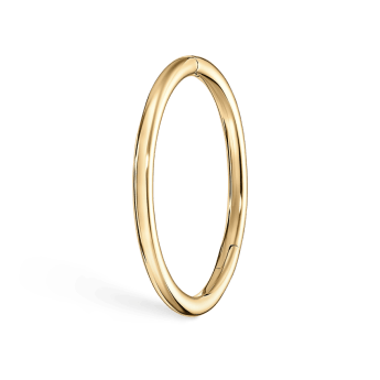 Plain Gold Hoop Earring Yellow Gold 12.5mm 16 Gauge = 1.3mm