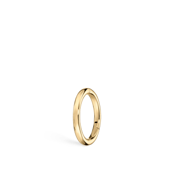 Plain Gold Hoop Earring Yellow Gold 6.5mm 16 Gauge = 1.3mm