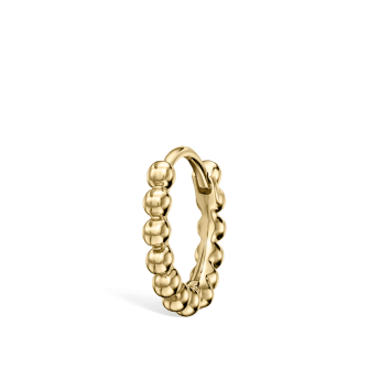 Granulated Hoop Earring