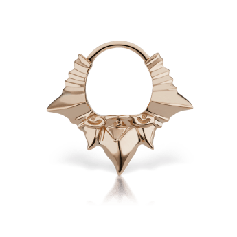 Javanese Spike Hoop Earring Rose Gold 6.5mm