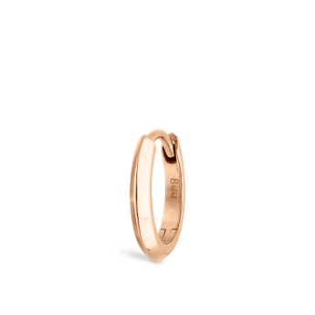 Vertex Hoop Earring Rose Gold 8mm