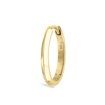 Vertex Hoop Earring Yellow Gold 11mm