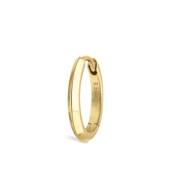 Vertex Hoop Earring Yellow Gold 9.5mm