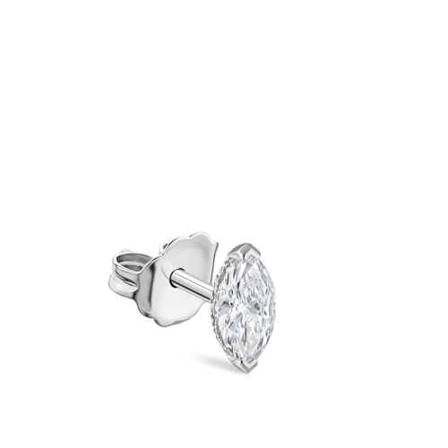 Marquise Diamond Stud Earring