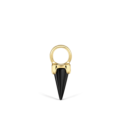 Black Moissanite Spike Charm