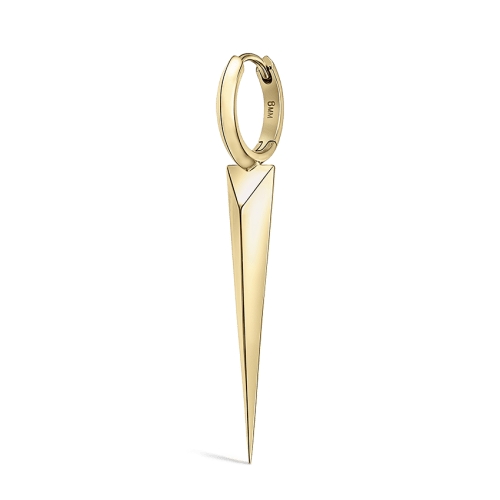 Faceted Grand Spike Hoop Earring