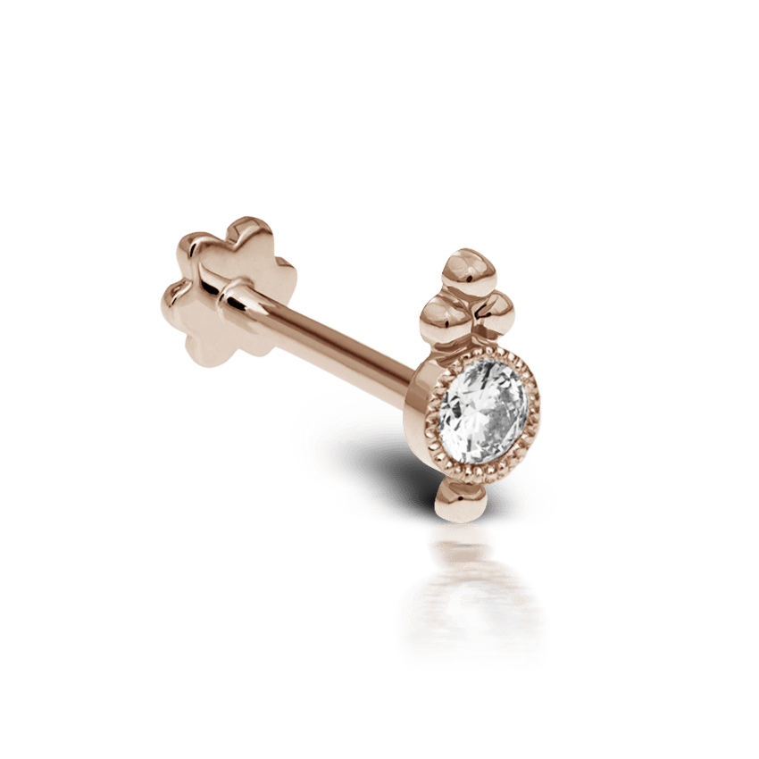 Maria tash diamond trinity threaded stud deals