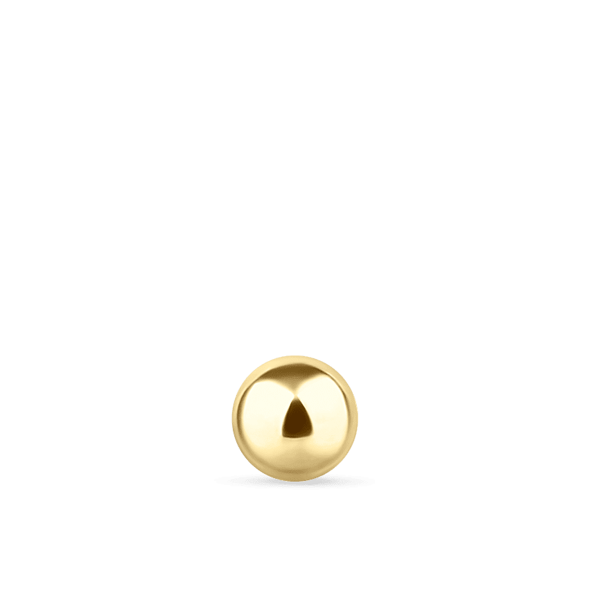 Ball Stud Earring Yellow Gold 2.5mm