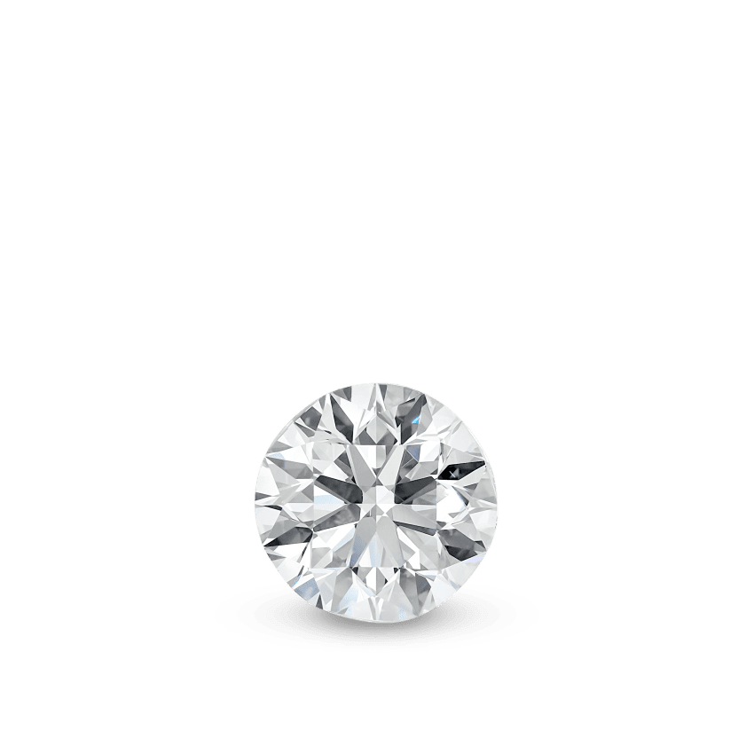 Invisible Set Diamond Stud Earring White Gold 5mm