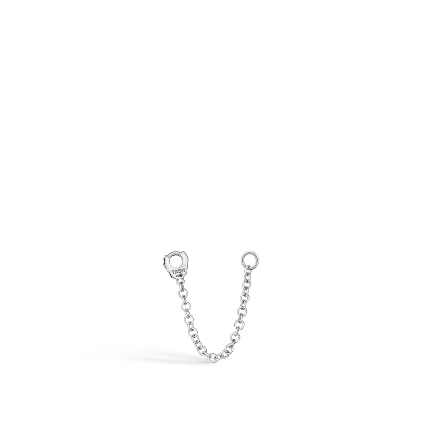Single Chain Connecting Charm White Gold 22 mm