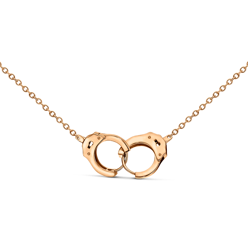Handcuff Necklace Rose Gold 13 Inches 1.5mm MARIA TASH