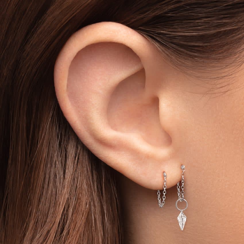 Chain wrap earrings clearance