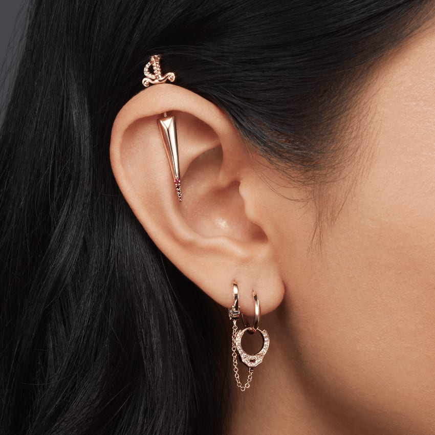 Handcuff earrings maria tash hotsell