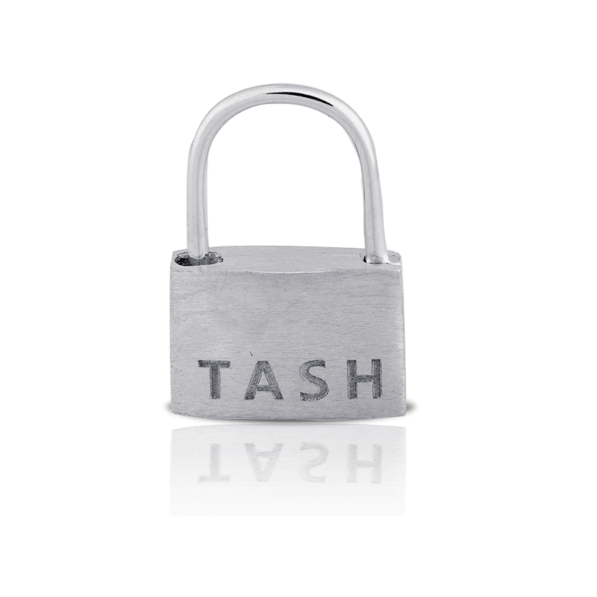 Padlock Hoop Earring White Gold 6.5mm