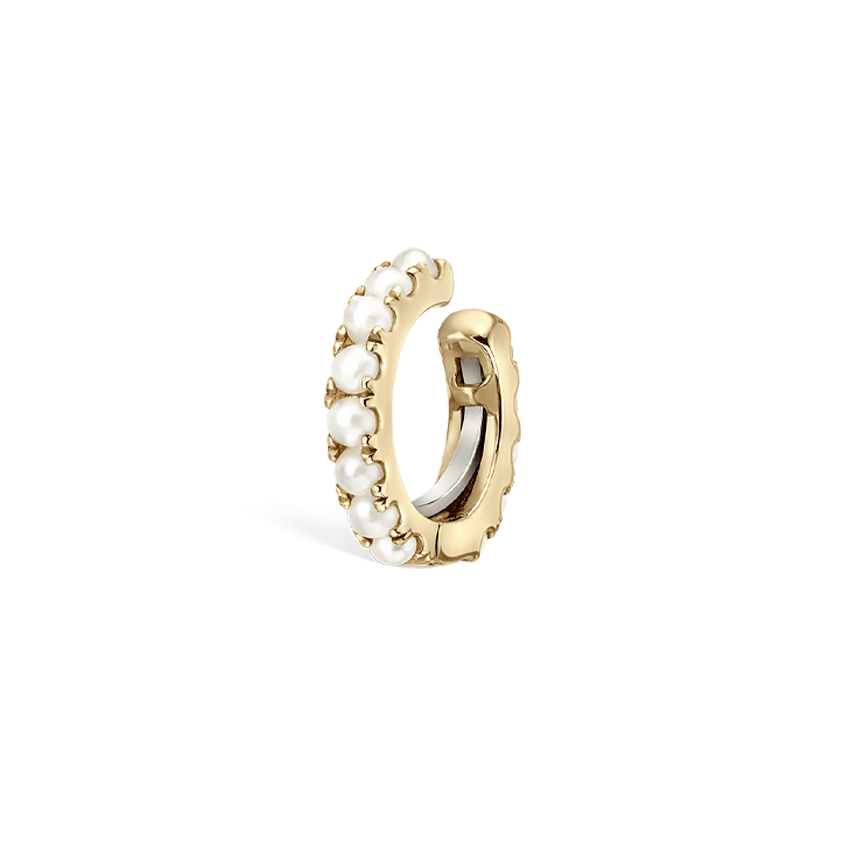 Pearl Eternity Tash Cuff Earring Yellow Gold 6.5mm MARIA TASH