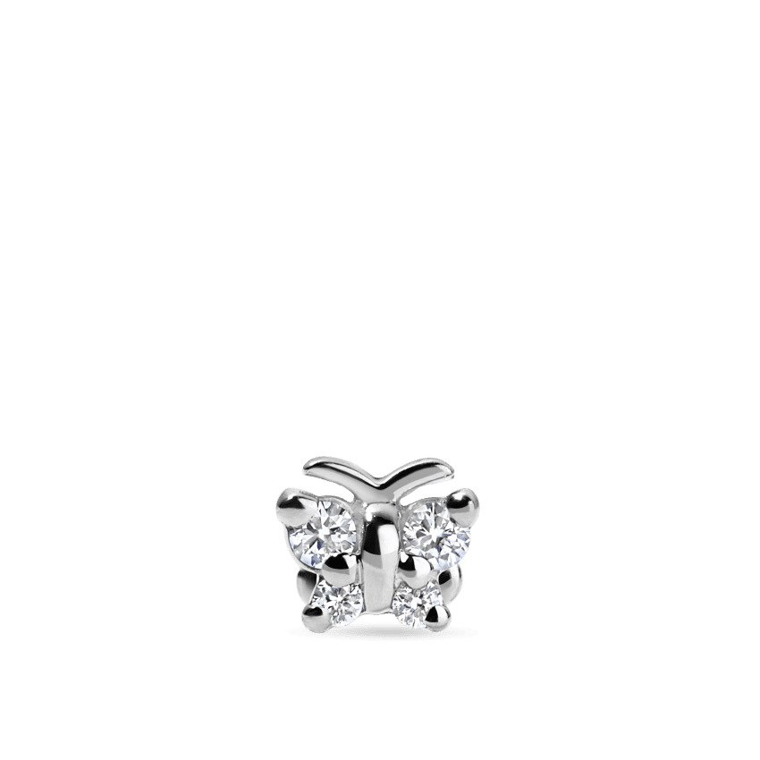 Diamond Butterfly Stud Earring | MARIA TASH