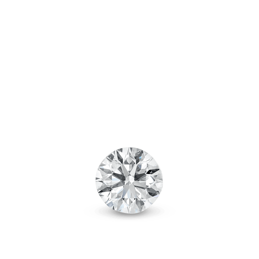Invisible Set Diamond Threaded Stud Earring White Gold 3.5mm