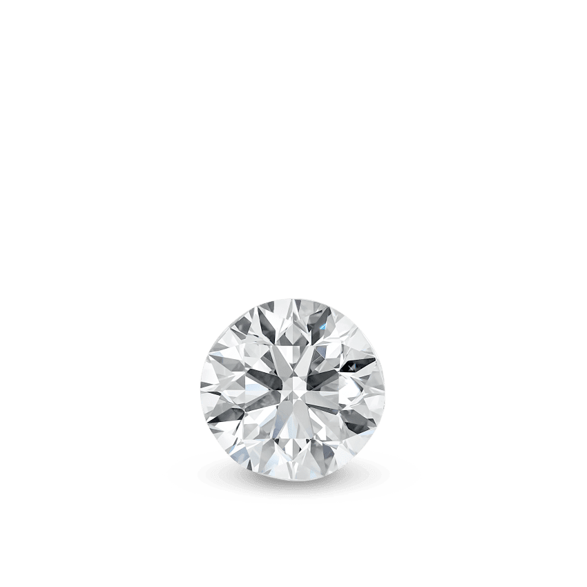Invisible Set Diamond Threaded Stud Earring Yellow Gold 4.7mm