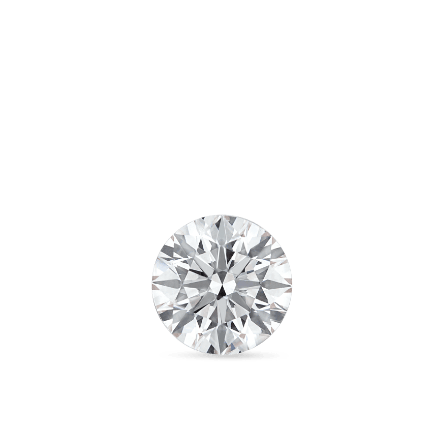Invisible Diamond Threaded Stud Earring with Diamond Back White Gold 5mm