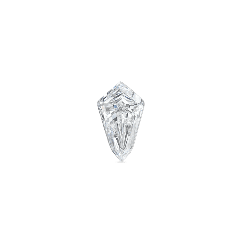 Invisible Set Kite Diamond Threaded Stud Earring