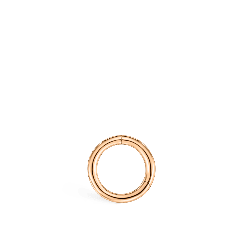 Plain Gold Hoop Earring Rose Gold 5mm 18 Gauge = 1.02mm