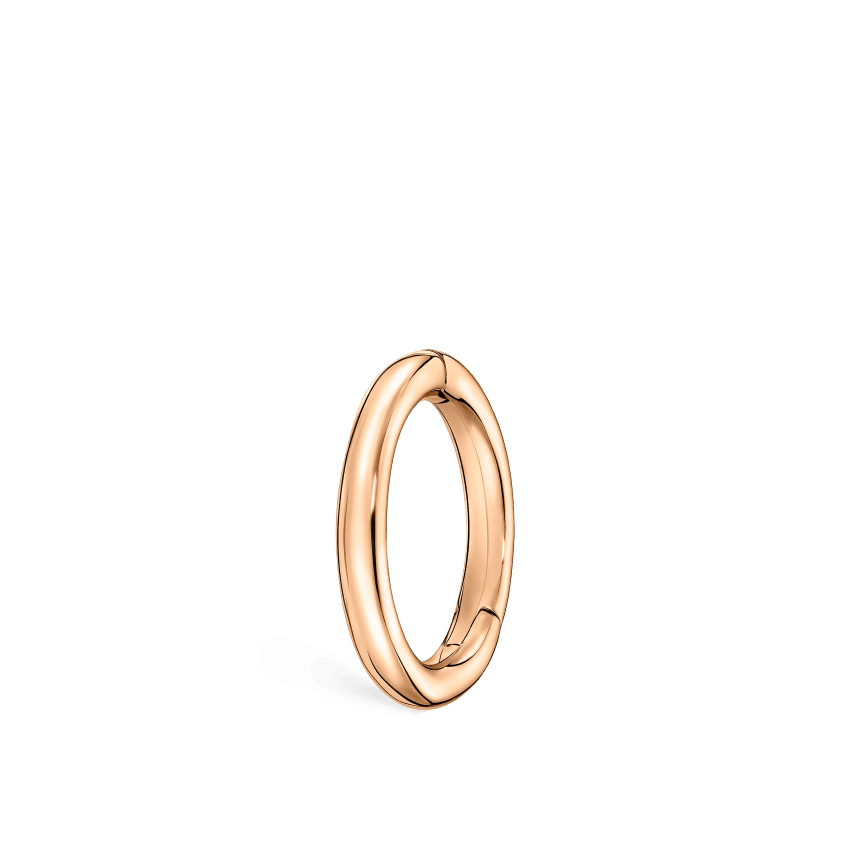 Plain Gold Hoop Earring Rose Gold 8mm 14 Gauge = 1.6mm