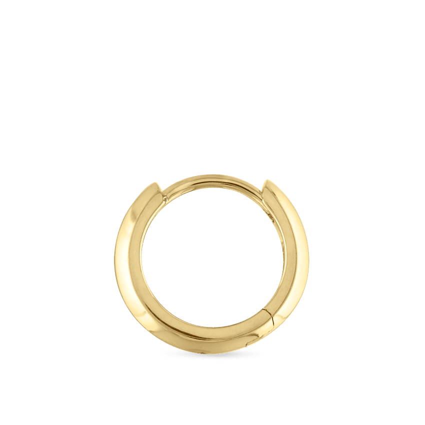 Vertex Hoop Earring Yellow Gold 8mm