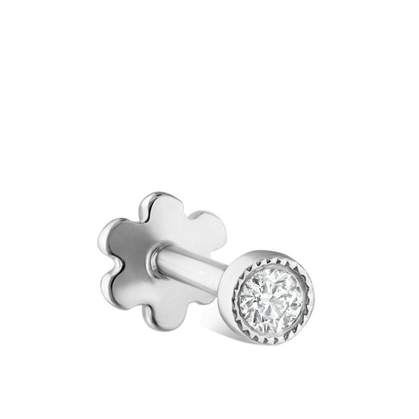 国内発| MARIA TASH Scalloped Diamond 18K フープピアス 8mm 国内発| MARIA TASH Scalloped Diamond 18K フープピアス 8mm