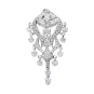 Diamond Lotus Cascade Hoop