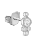 Five Diamond Trinity Stud Earring