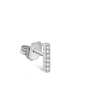 Square Diamond Pavé Bar Stud Earring